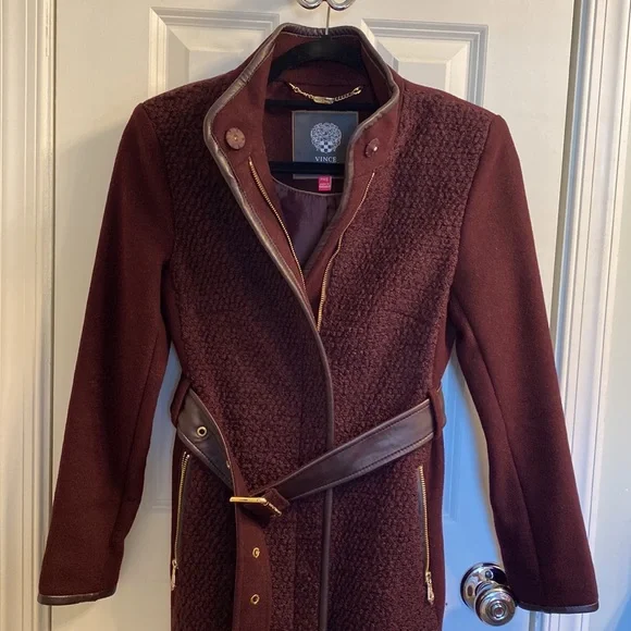 Vince Camuto Belted Wool Trenchcoat - Picture 5 of 15